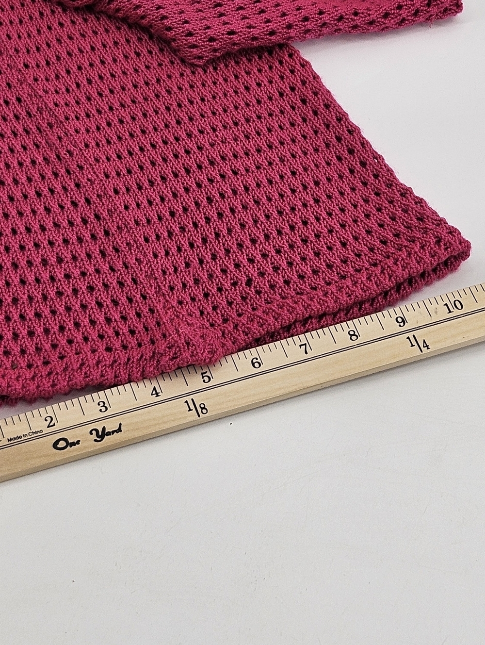 Saudade De Voce Wide Leg Knit Pant Hot Pink Women's Size M Summer Beach Vacation - Picture 9 of 12